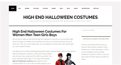 Desktop Screenshot of highendhalloweencostumes.com