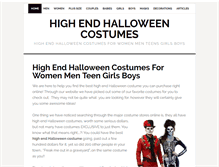 Tablet Screenshot of highendhalloweencostumes.com